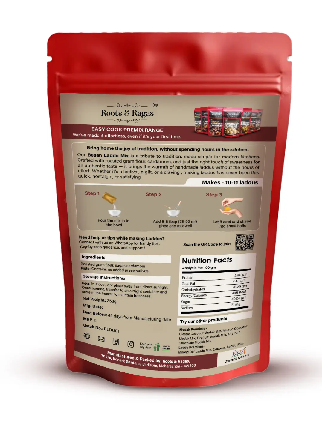 Besan Laddu Mix (250 gms) - Image 4