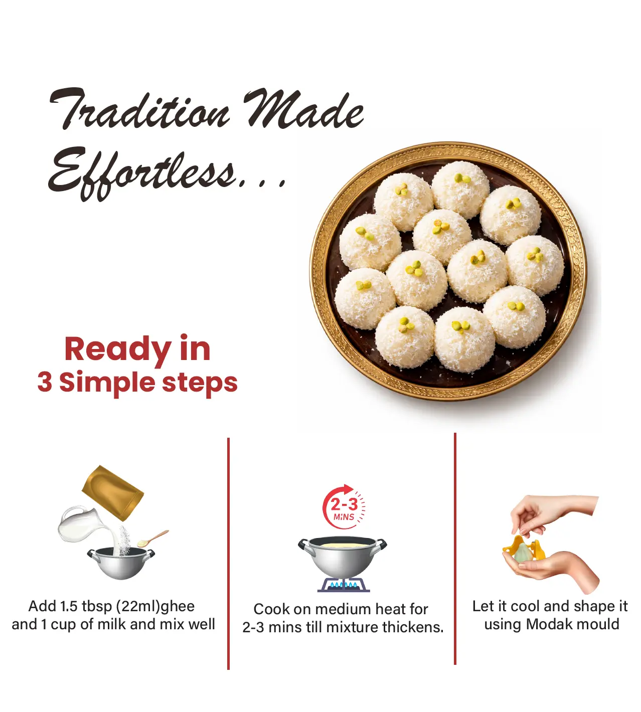 Coconut Laddu Mix (250 gms) - Image 5