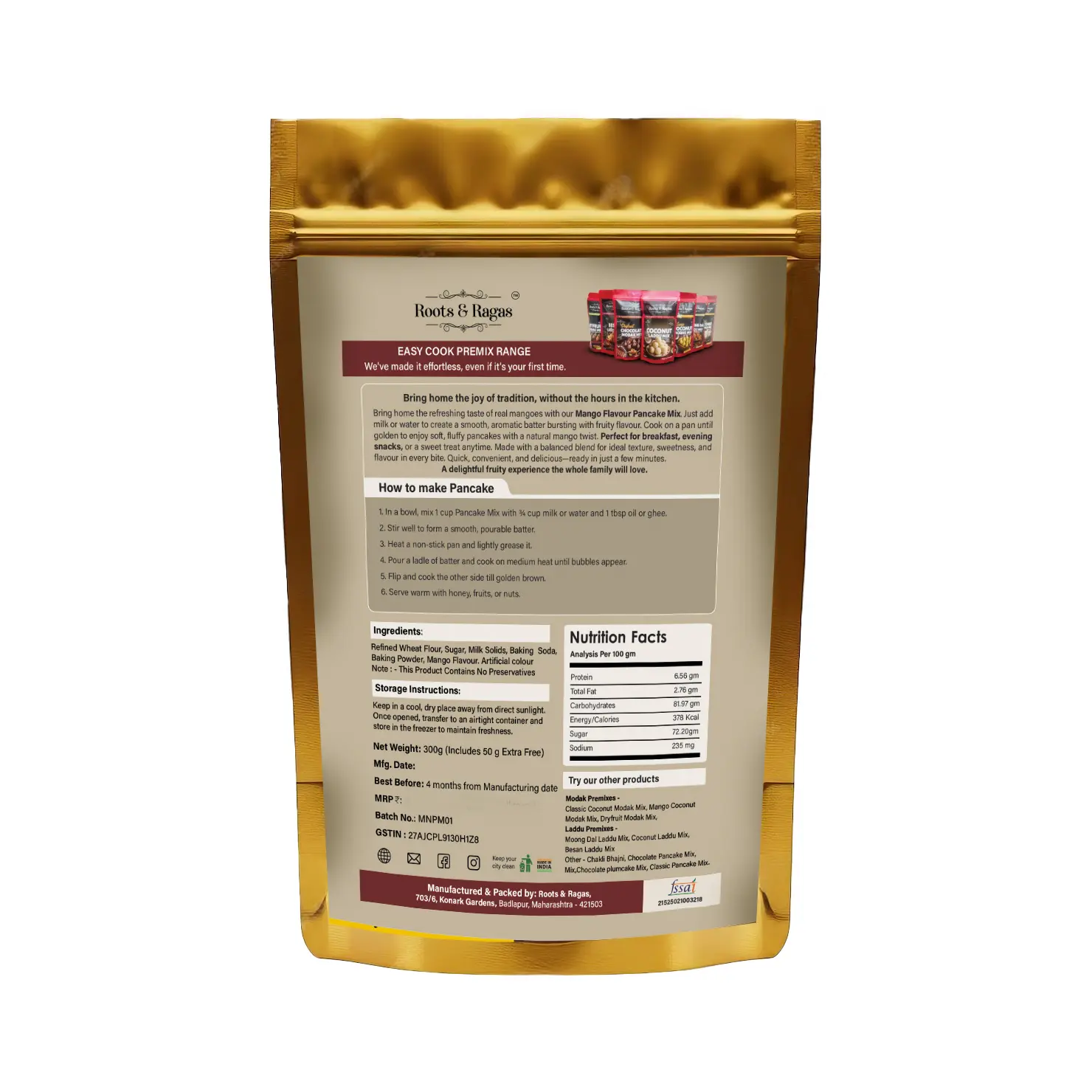 Mango Pan Cake Mix (250g + 50g Free) - Image 2