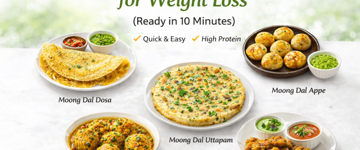 Healthy Moong Snack Recipes for Weight Loss (Ready in 10 Minutes)